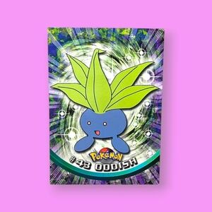 Pokemon 1999 TOPPS Oddish #43 Blue Logo TV Animation Edition Card